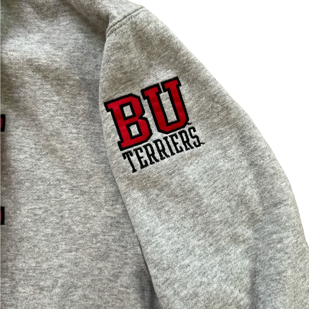Champion Boston University Pullover Hoodie Men’s Size XL Gray Reverse Weave - Picture 7 of 10